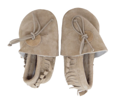 Pepa London Pram Shoes Boys Girls Beige Suede 4-7 Months 10.8 cm UK 1