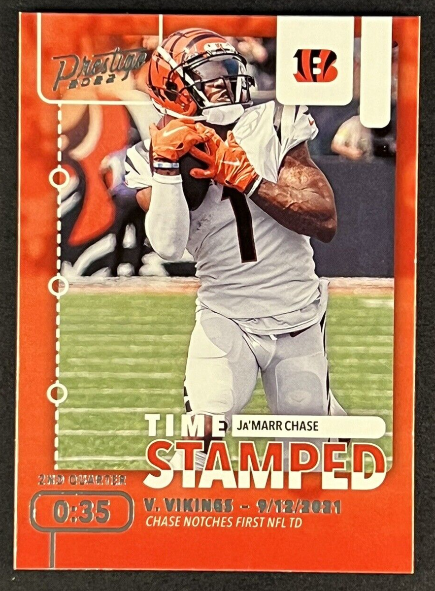Ja'Marr Chase 2022 Panini Prestige - Time Stamped #TS-9 Cincinnati