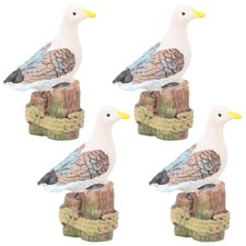 4PCS Simulation Mini Bird Figures Animal Model Toys for Garden Dollhouse