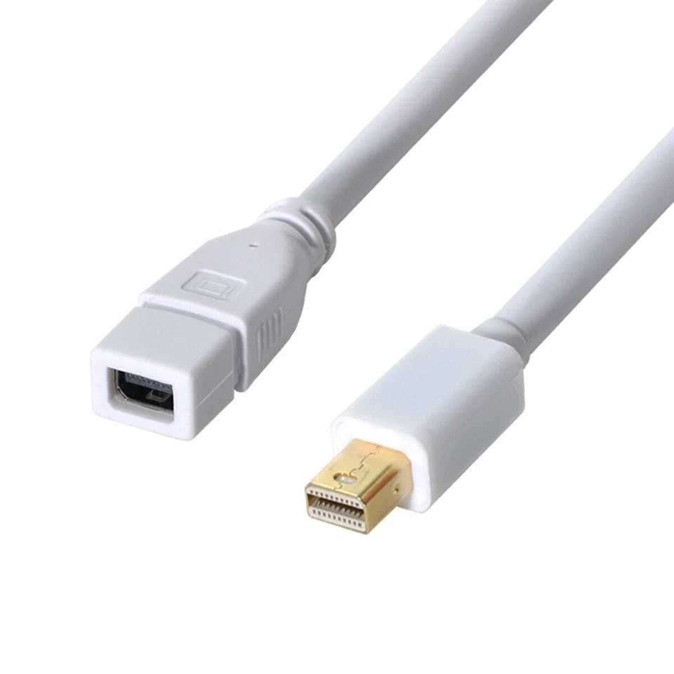 USA Mini Displayport Male to Mini DP Female 1.8M Extension Cable for Apple LED - Image 4 of 4