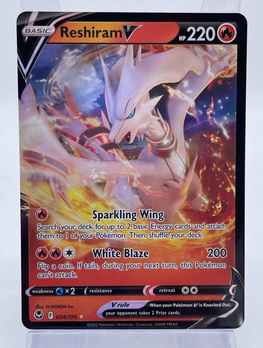 Pokemon TCG - Reshiram V Ultra Rare Holo - 024/195 - Silver