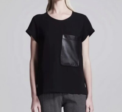 【関税込み】rag & bone ブラック Rebecca トラウザーズ|ICONS Rag & Bone Shirt Black Short Sleeve Leather Pocket High/Low