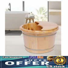 Foot Basin Feet Barrel Soaking Wood Bath Tub Bucket Foot Soaker Washing Sauna