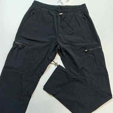 Runner Flight Track Pants Black Size (S/M/XXL) Mens Tracksuit Bottoms SUMMIT UK