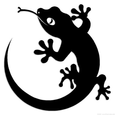 Lizard Anole - Decal Sticker - Multiple Colors & Sizes - ebn7125