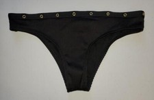 Bar Iii Black Ribbed Bikini Bottoms Size Small NWOT