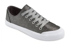 NUEVAS Tenis para Mujer June Glitter - Mossimo Supply Co.™ Plateadas Brillantes Talla 6