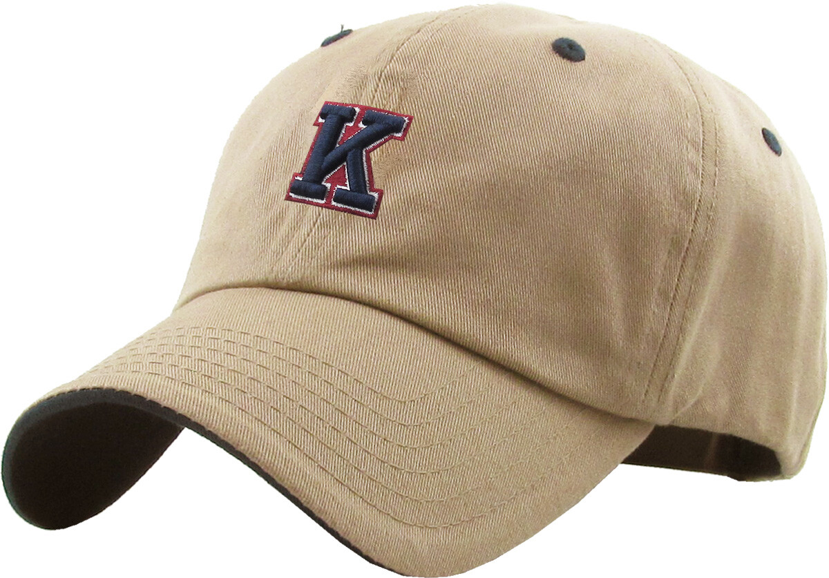キャップ ^ ^ Unisex CKJ New Title Case Logo Ball Cap 4G506 ABC Letter Embroidery INITIAL Khaki Dad Hat Baseball Cap