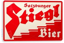 TIN SIGN Stiegl Bier Metal Store Pub Brew Bee...