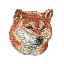 Shiba Inu Embroidered Patch Japanese Hunting Dog Breed Iron on Sew on
