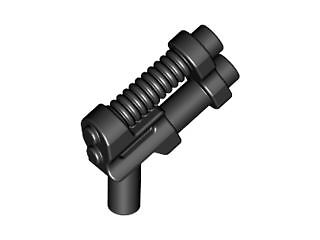 LEGO Minifigure Accessory Black Two Barrel Pistol Gun Spare LEGO CITY Pieces