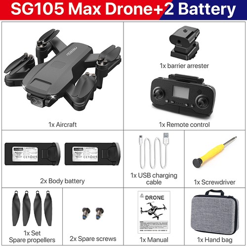 ZLL SG105Max RC Drone 4K Dual Kamera FPV Quadcopter WIFI GPS Hindernisvermeidung - Bild 18 von 19