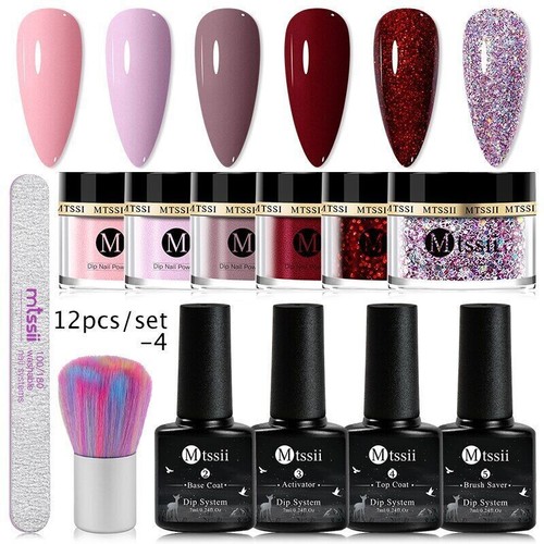 Juego de polvo de uñas de inmersión de 5 g sistema de inmersión en polvo brillo de uñas desnudo kit de uñas arte - Imagen 56 de 77