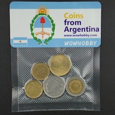 Argentinian Coins 🇦🇷 5 Unique Random Coins from Argentina for Coin Collecting