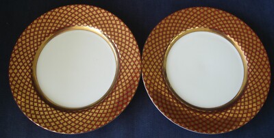 (2) Fitz & Floyd Cherbourg Salad Plates -- 7 1/2''