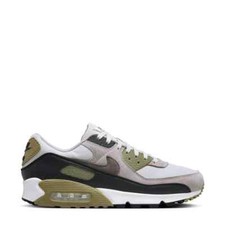 MEN'S NIKE AIR MAX 90 SWOOSH CASUAL SHOES WHITE BLACK GREEN sneakers athletic