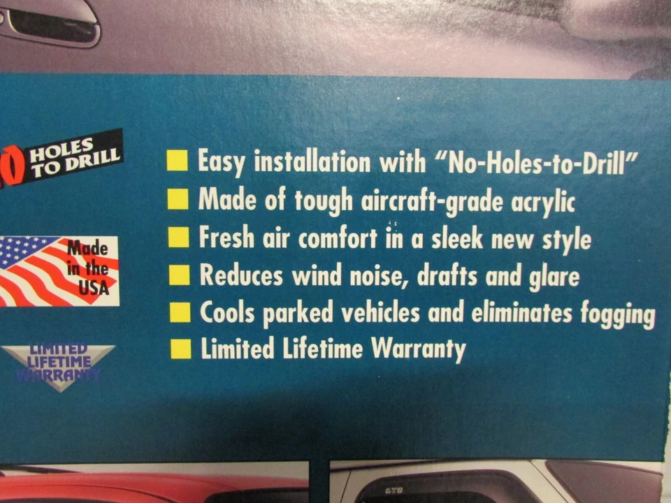 ¡NUEVO! GTS SPORTGARD DEFLECTOR VENTANA LATERAL, HUMO, CHEVY S-10 & GMC S15 1983-93 Foto 3 de 4