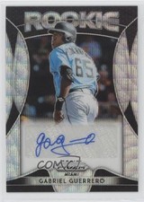 2019 Panini Prizm Rookie Blue Wave Prizm 49/60 Gabriel Guerrero #RA-GG Auto h3a