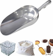 Ice Scoop XL 38oz Heavy Duty Cast Aluminum S-Curve Handle Rust-Proof