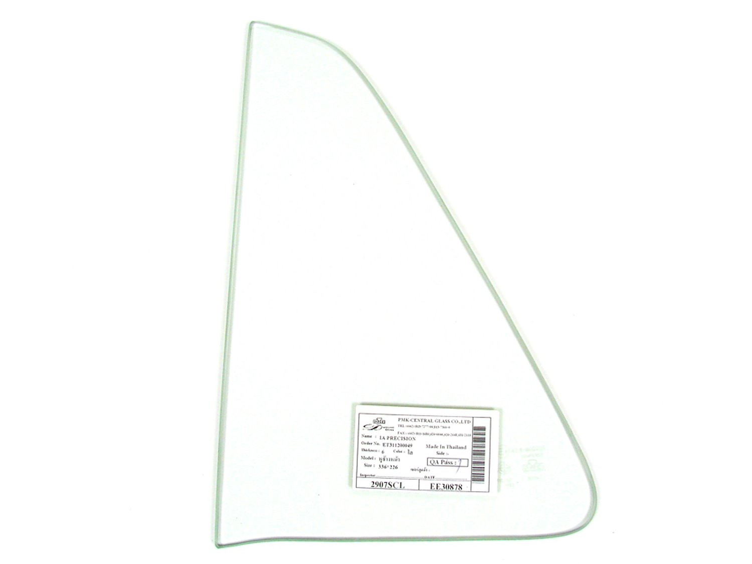 Precision 2907S CLN Vent Glass Front Tempered Door Left or Right Hand Clear