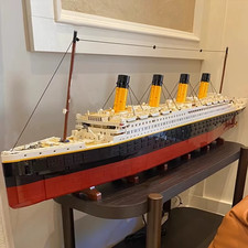 Luxury Quality 9090 pcs Blocks Bricks set for 10294 Titanic Large Cruise Ship