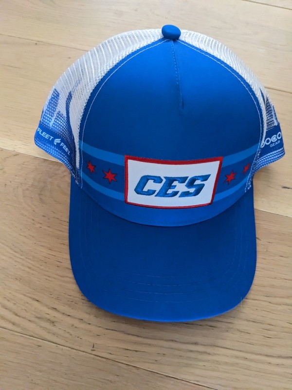 Chicago Endurance Sports hat blue and white, adjustable snapback cap