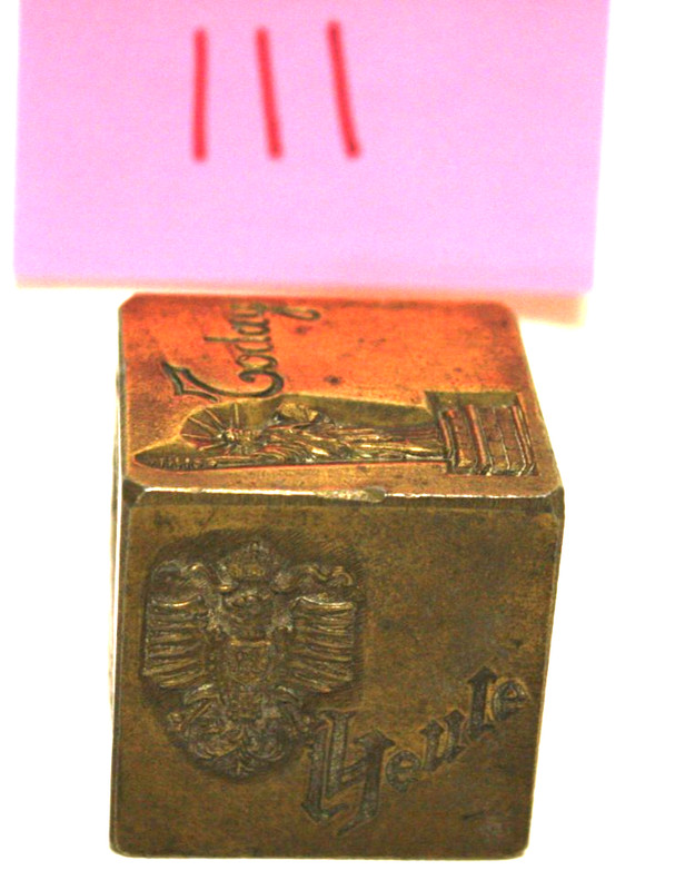 Antique Brass Jewelry Mold Die 6 sided