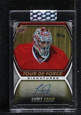 2015-16 Upper Deck Tour de Force Signatures 8/10 Carey Price #TDF-4 Auto 0c3