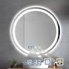Specchio bagno LED rotondo specchio bagno con illuminazione φ60 cm senza appannamento touch