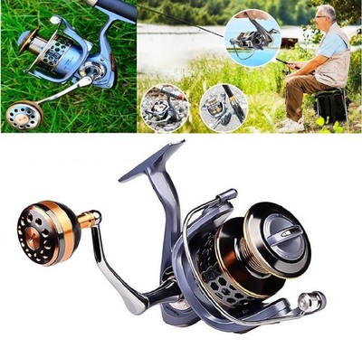 Spinning Fishing Reel 5.2:1 High Speed Max Drag 46lb Saltwater FreshWater