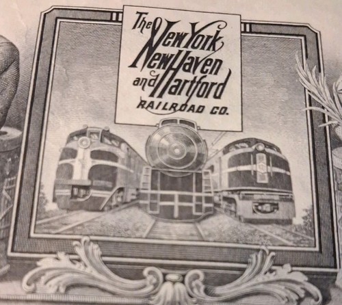 SLING'S πͺ Vintage 1953 New York New Haven & Hartford Railroad $1000 Bond π