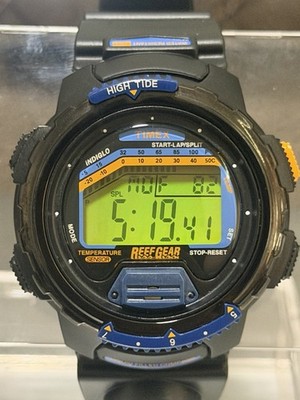 Vintage/Rare - 90s/00s - Timex Reef Gear High Tide Digital Watch