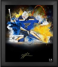 Jordan Binnington St. Louis Blues Framed Signed 20