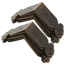 20 Pcs Wooden Luggage Side Strips Antique Edge Protector Corner Protectors
