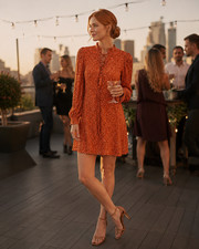 Reformation Carinna Floral Balsam Print Mini Dress Size M New NWT Orange