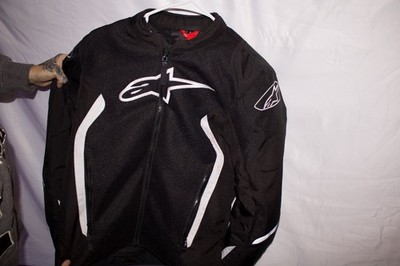 Alpinestars T-GP Plus R Air V3 Jacket - Size Small - Black/White - Padded Armor