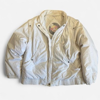 Korean white vintage duck down 90s Top Hitz puffer jacket