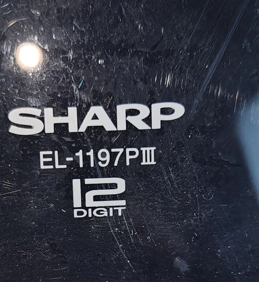 Sharp EL-1197PIII Heavy Duty Electronic Printing Calculator 12 Digit TESTED - Image 2 of 2