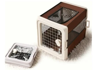 Taux de déplacement pour chiens portatifs – Kennel pliable pour animaux avec mesh Windows