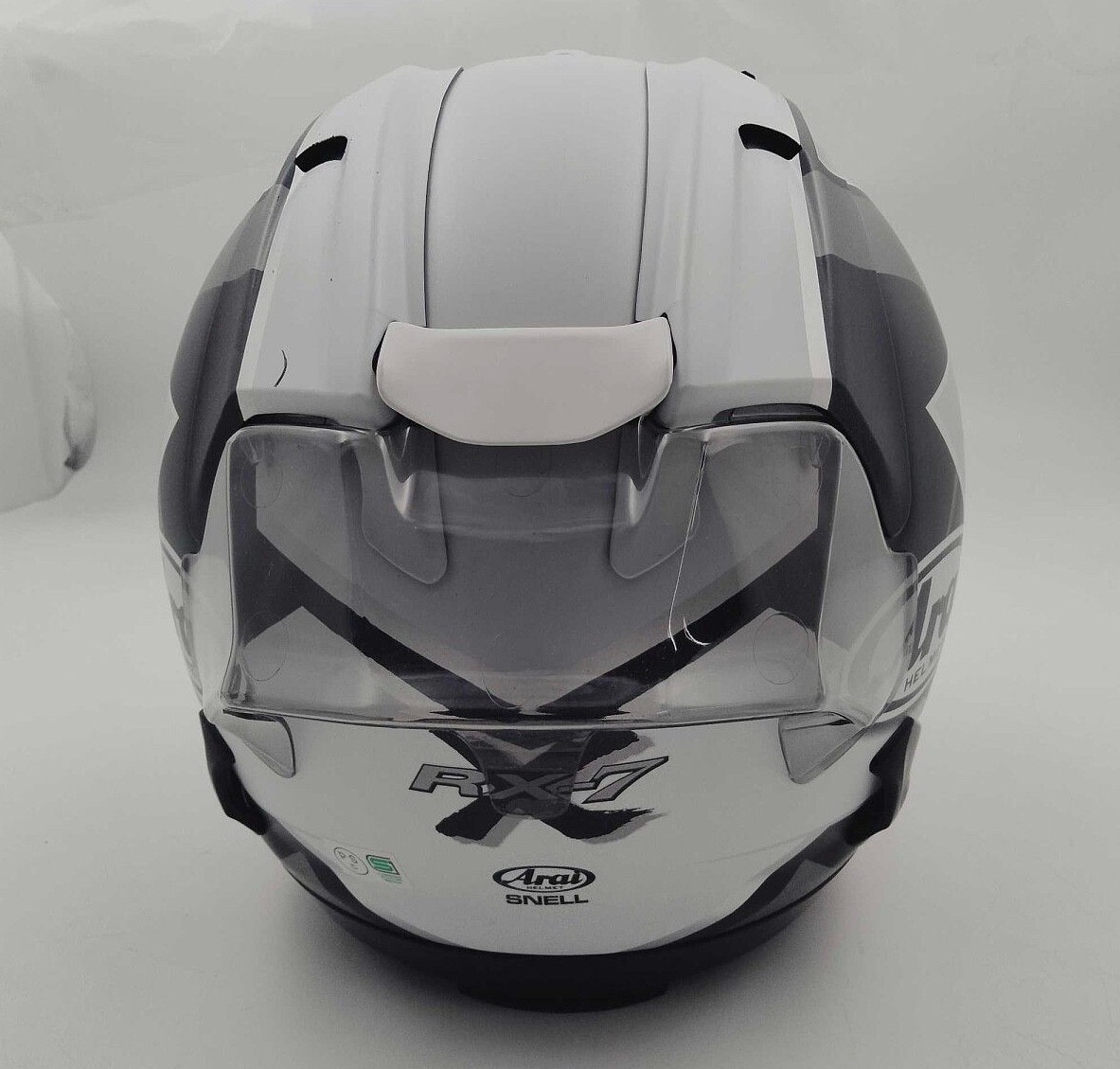 Arai Full Face Helmet RX-7X MAZE Size:L Color: Flat Black / Silver