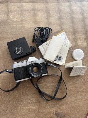 Mamiya MSX 500 Spiegelreflexkamera Set + 50mm Objektiv Blitz Zubehör