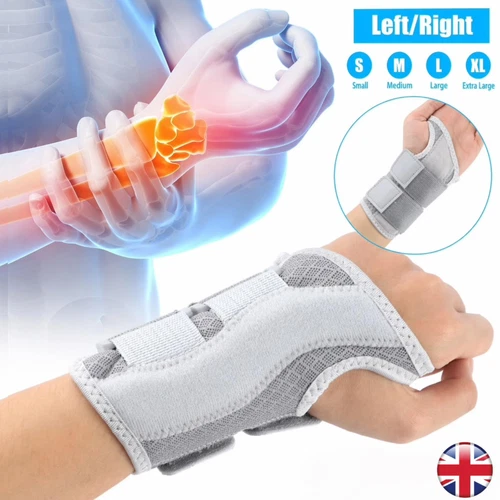 Hand Wrist Splint Support Bar Brace - Carpal tunnel Arthritis Sprain Pain Relief - Picture 1 of 11