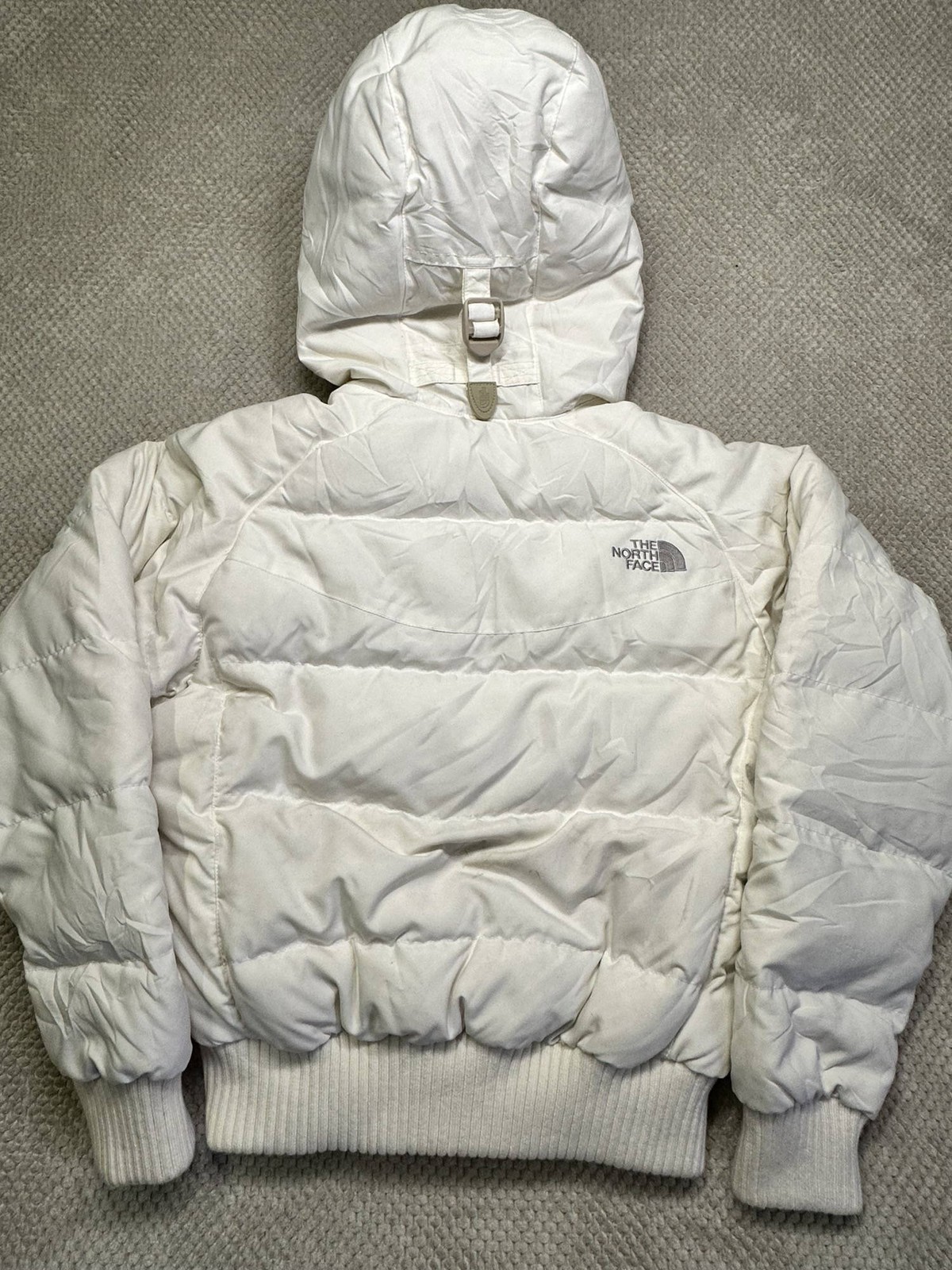The North Face Women’s Full Zip Cropped Puffa Jacket X-Small White image 7