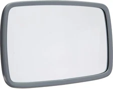 Velvac 704032 White 6.5" x 10" Side Mount Wide Angle Mirror 