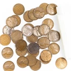 New Listing1909 VDB Lincoln Wheat Penny Partial Roll of 35 Coins Good-Fine