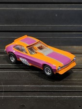 Vintage Aurora AFX Slot Car 1761 FORD PINTO FUNNY CAR Orange/Purple Wheelie Bars
