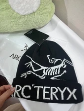Arc’teryx Bird Head Toque Beanie Orca - Black Wool – Unisex Winter Hat - NWT