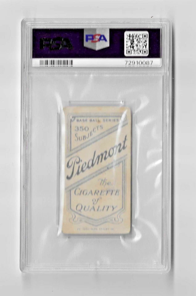 1909-11 T206 PIEDMONT 350 TOBACCO BASEBALL CARD PSA 2 NQ SHAD BARRY BREWERS - Image 4 of 4