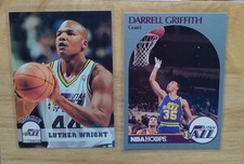 Rookie Utah Jazz 1993-94 Hoops #415 Luther Wright RC-Darrell Griffith