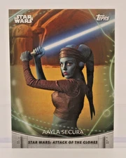 2020 Topps Women of Star Wars Aayla Secura #1 ~ Star Wars: Attack of the Clones